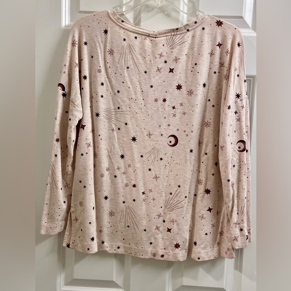 SOMA Women's Sunday Shooting Star Small LS Pajama Set Loungewear Celestial PJ - Picture 6 of 13